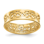 14k Polished Celtic Knot Band