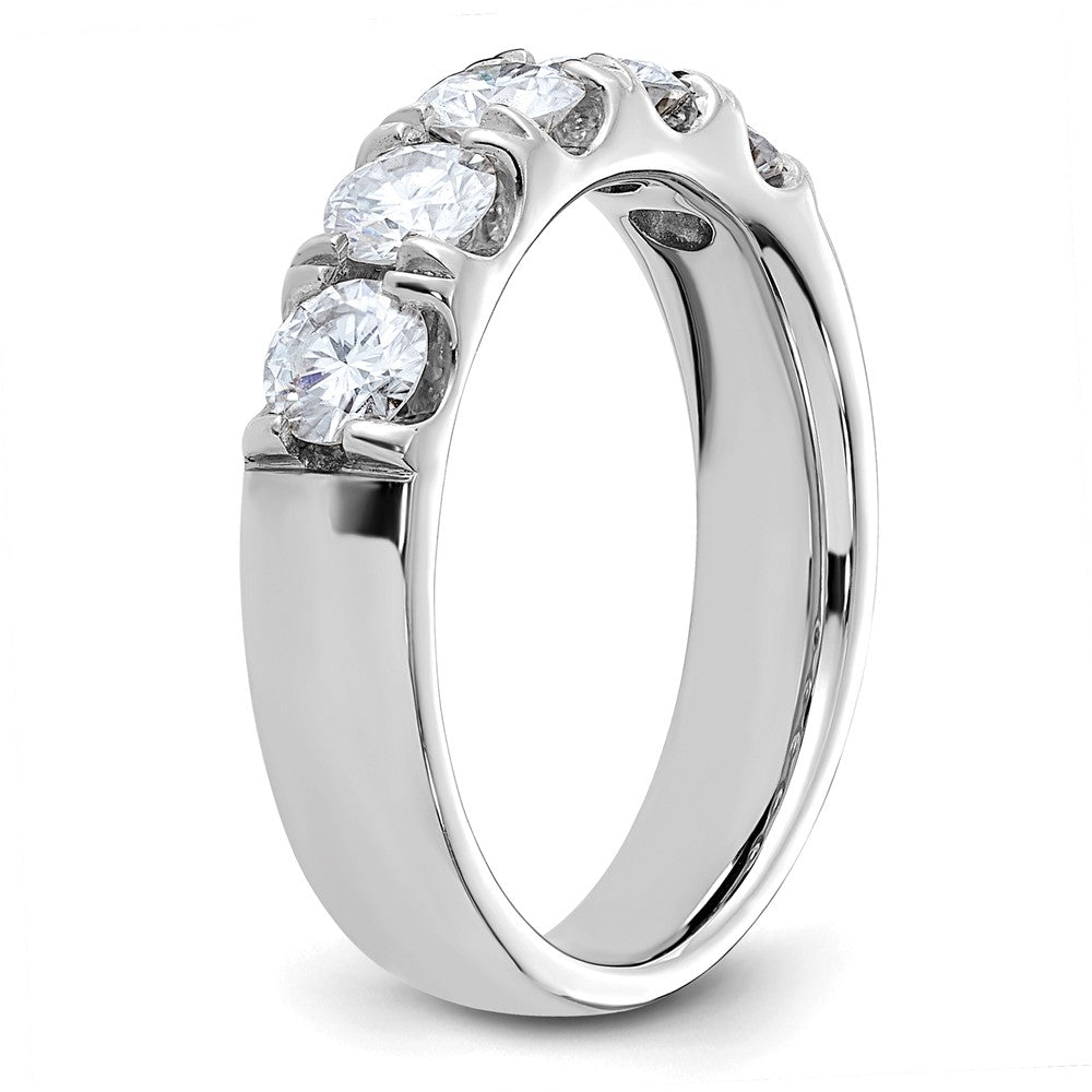 14kw 1ct. 5 Stone G H I True Light Moissanite Band