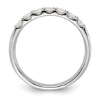 14kw 1/2ct. 7 Stone G H I True Light Moissanite Band