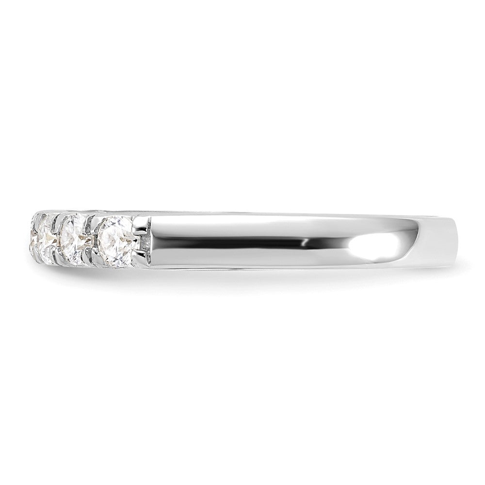 14kw 1/2ct. 7 Stone G H I True Light Moissanite Band