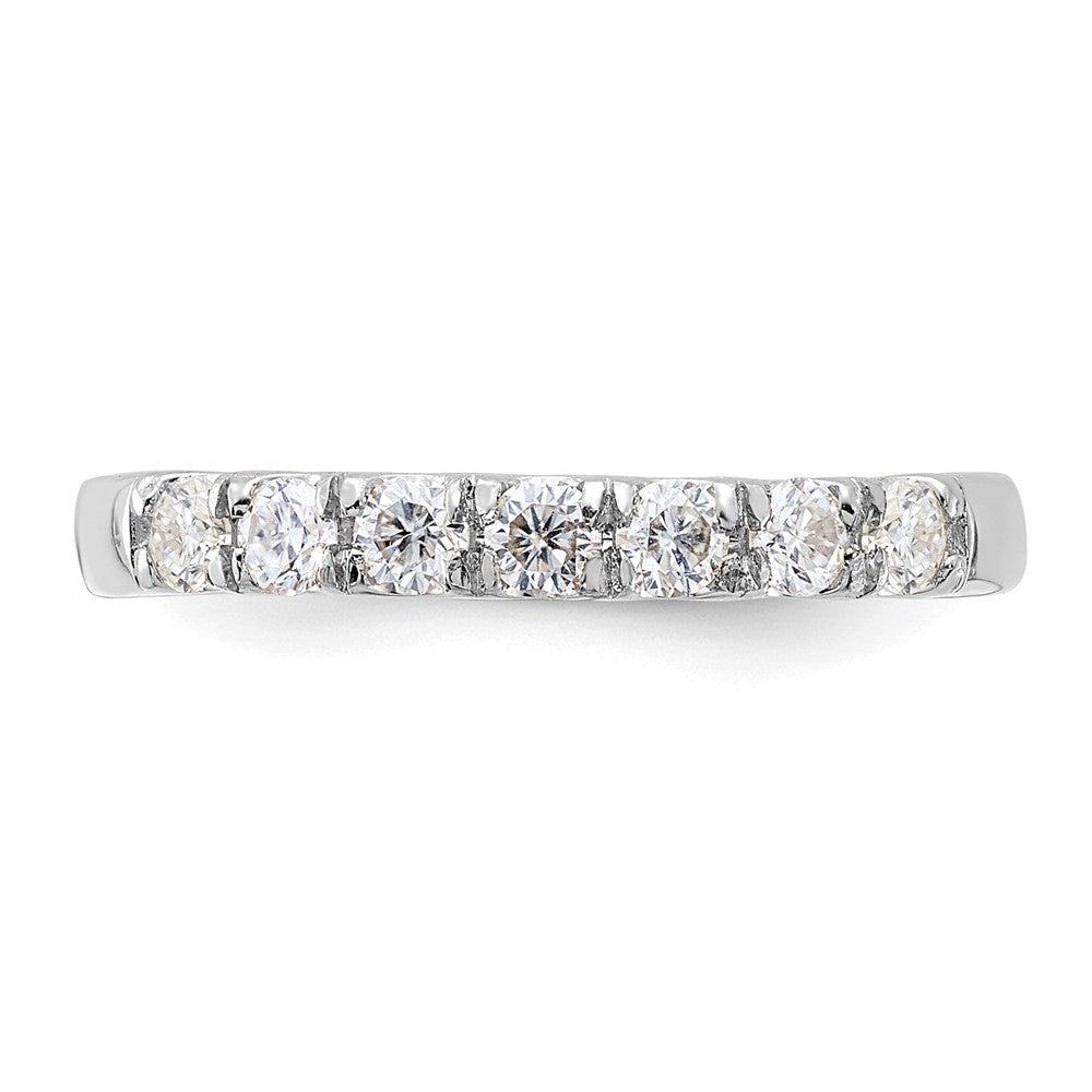 14kw 1/2ct. 7 Stone G H I True Light Moissanite Band