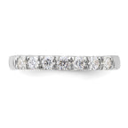 14kw 1/2ct. 7 Stone G H I True Light Moissanite Band