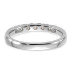 14kw 1/2ct. 7 Stone G H I True Light Moissanite Band