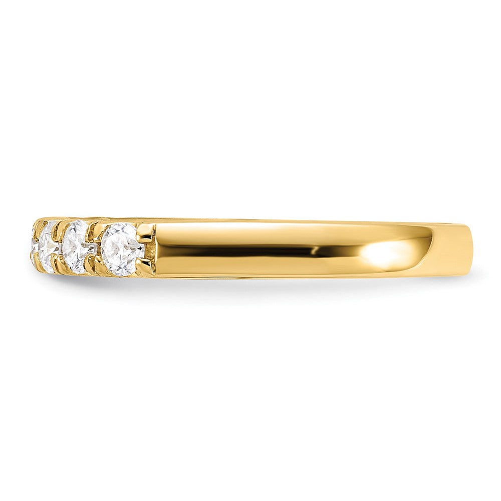 14ky 1/2ct. 7 Stone G H I True Light Moissanite Band
