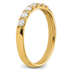 14ky 1/2ct. 7 Stone G H I True Light Moissanite Band