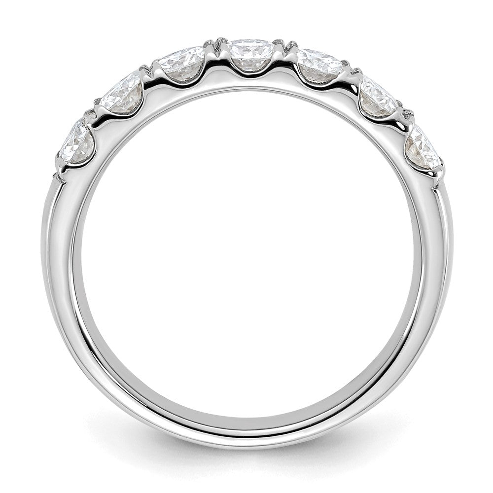 14kw 1ct. 7 Stone G H I True Light Moissanite Band