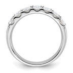 14kw 1ct. 7 Stone G H I True Light Moissanite Band