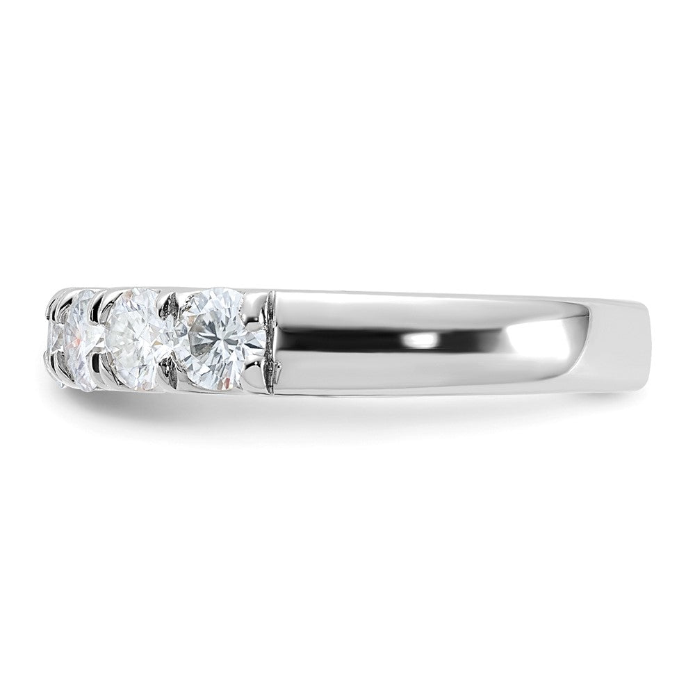 14kw 1ct. 7 Stone G H I True Light Moissanite Band