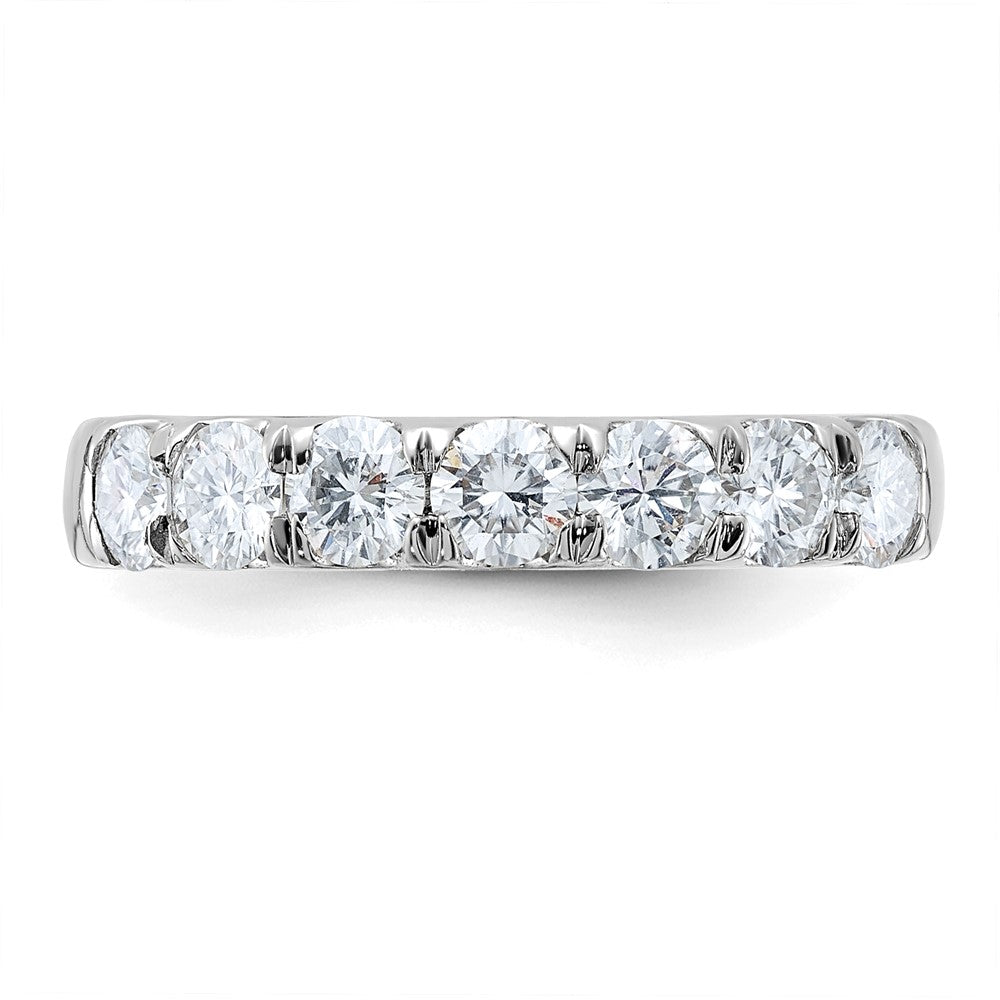 14kw 1ct. 7 Stone G H I True Light Moissanite Band