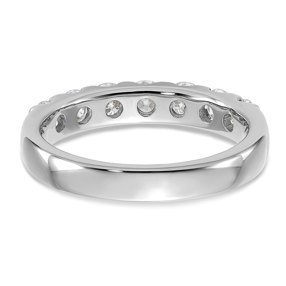14kw 1ct. 7 Stone G H I True Light Moissanite Band