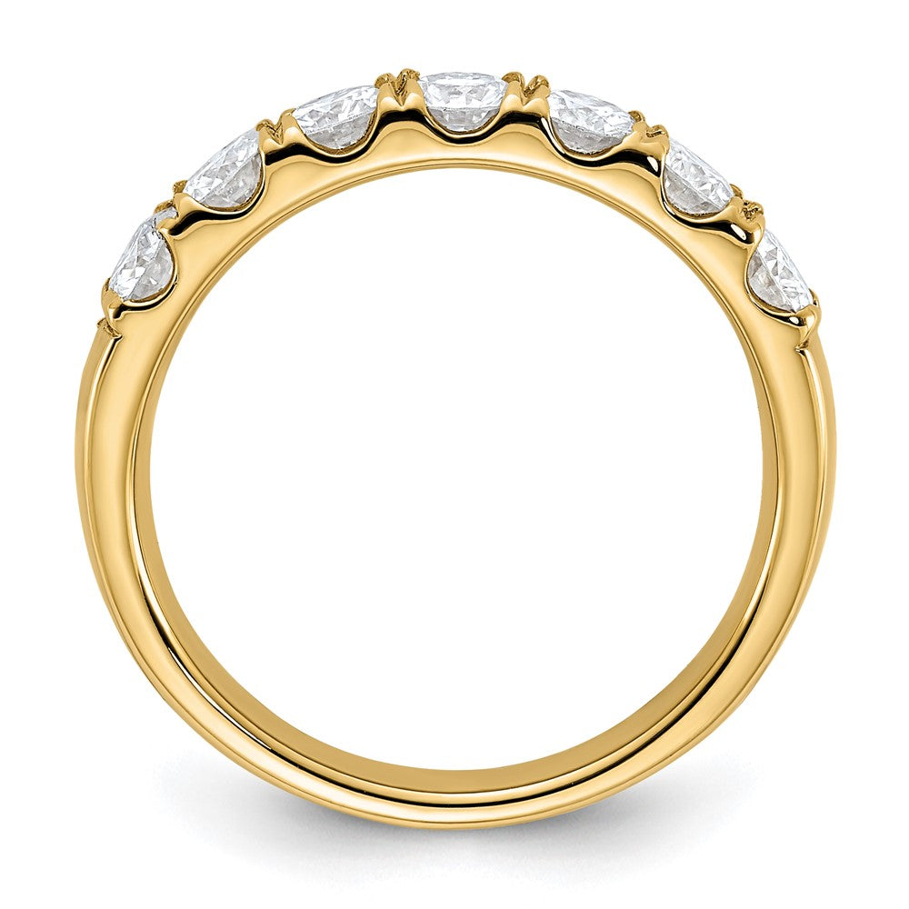 14ky 1ct. 7 Stone G H I True Light Moissanite Band
