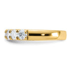 14ky 1ct. 7 Stone G H I True Light Moissanite Band