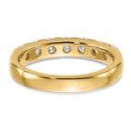 14ky 1ct. 7 Stone G H I True Light Moissanite Band