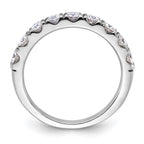 14kw 1/2ct. 9 Stone G H I True Light Moissanite Band