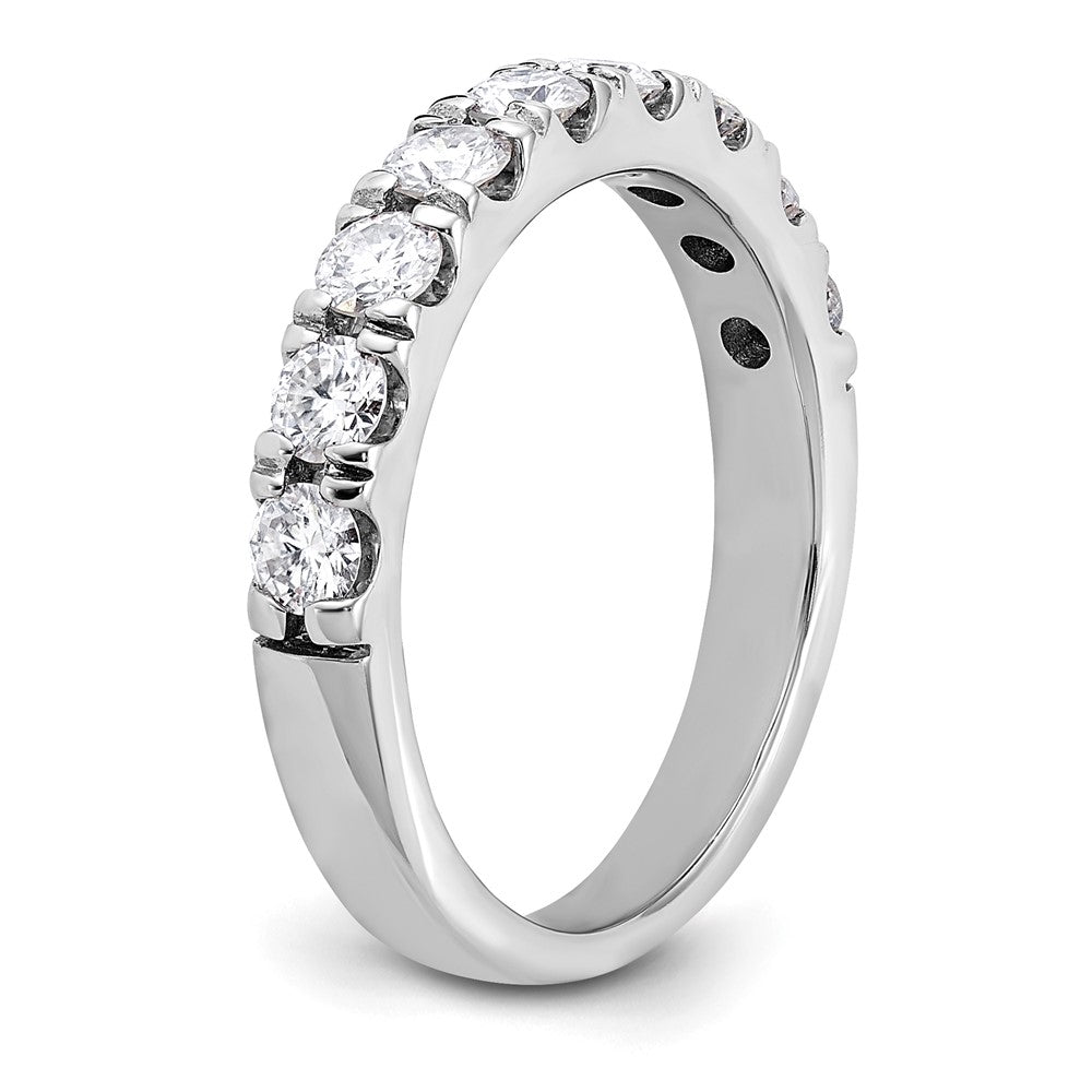 14kw 1/2ct. 9 Stone G H I True Light Moissanite Band