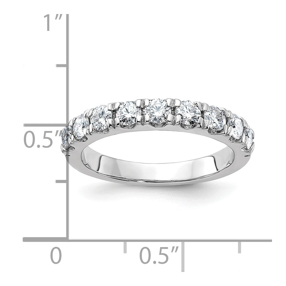 14kw 1/2ct. 9 Stone G H I True Light Moissanite Band