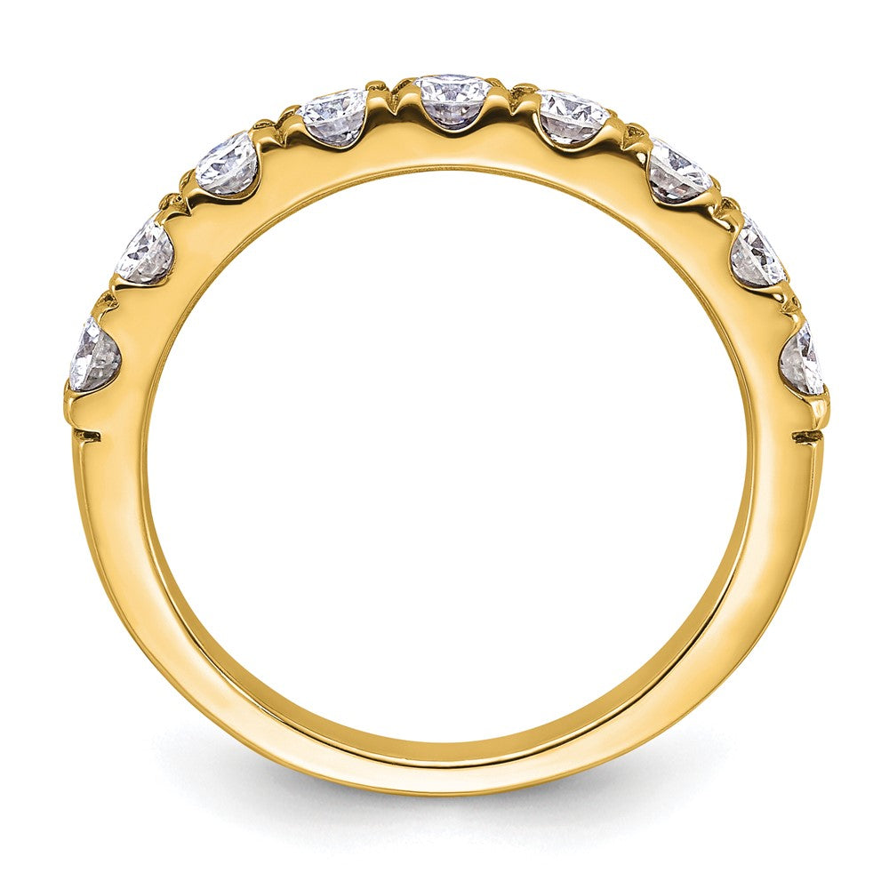 14ky 1/2ct. 9 Stone G H I True Light Moissanite Band