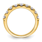 14ky 1/2ct. 9 Stone G H I True Light Moissanite Band