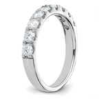 14kw 1ct. 9 Stone D E F Pure Light Moissanite Band