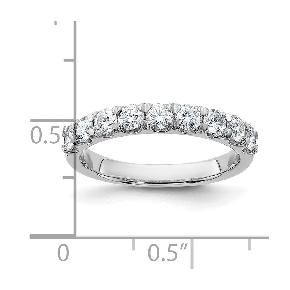 14kw 1ct. 9 Stone D E F Pure Light Moissanite Band