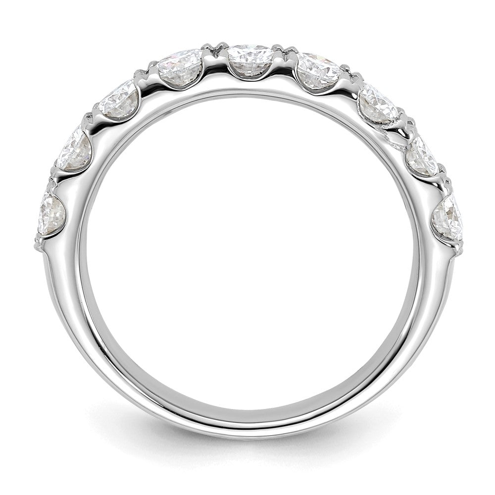 14kw 1.50ct. 9 Stone G H I True Light Moissanite Band