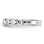 14kw 1.50ct. 9 Stone G H I True Light Moissanite Band