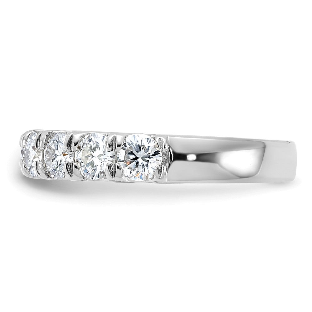 14kw 1.50ct. 9 Stone D E F Pure Light Moissanite Band