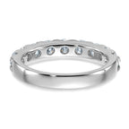 14kw 1.50ct. 9 Stone D E F Pure Light Moissanite Band