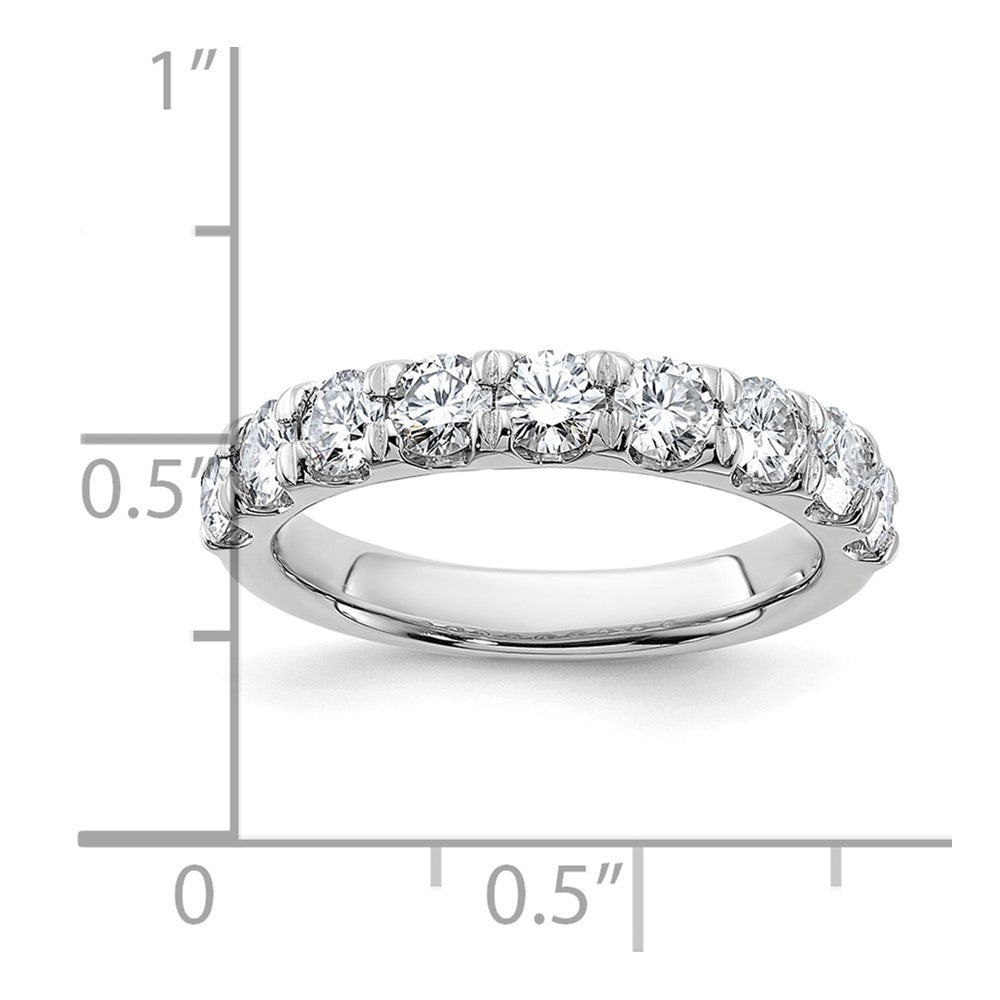 14kw 1.50ct. 9 Stone G H I True Light Moissanite Band
