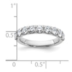 14kw 1.50ct. 9 Stone D E F Pure Light Moissanite Band