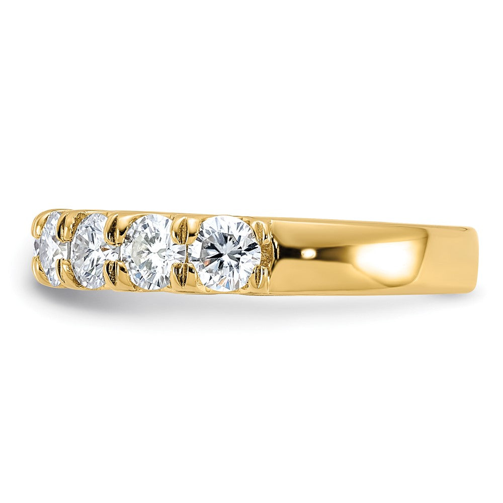 14ky 1.50ct. 9 Stone G H I True Light Moissanite Band