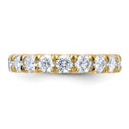 14ky 1.50ct. 9 Stone D E F Pure Light Moissanite Band