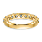 14ky 1.50ct. 9 Stone G H I True Light Moissanite Band