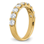 14ky 1.50ct. 9 Stone D E F Pure Light Moissanite Band