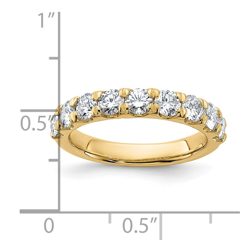 14ky 1.50ct. 9 Stone G H I True Light Moissanite Band