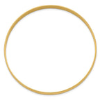 14k 6mm Solid Polished Half-Round Slip-On Round Bangle Bracelet