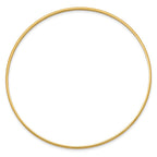 14k 2mm Solid Polished Half-Round Slip-On Round Bangle Bracelet