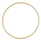 14k Polished Diamond-Cut 1.50mm Slip-on Round Bangle Bracelet