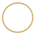 14k Polished Twisted 2.50mm Slip-on Round Bangle Bracelet