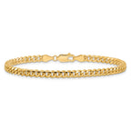 14K 4.25mm Solid Miami Cuban Link with Lobster Clasp Bracelet