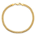 14K 4.25mm Solid Miami Cuban Link with Lobster Clasp Bracelet