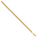 14K 4.3mm Solid Miami Cuban Link with Lobster Clasp Bracelet
