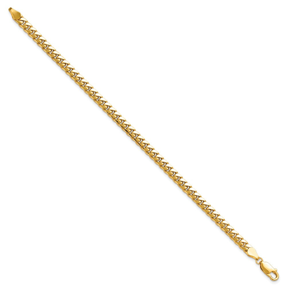14K 4.3mm Solid Miami Cuban Link with Lobster Clasp Bracelet