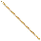 14K 5mm Solid Miami Cuban Link with Lobster Clasp Bracelet