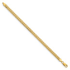14K 5.5mm Solid Miami Cuban Link with Lobster Clasp Bracelet