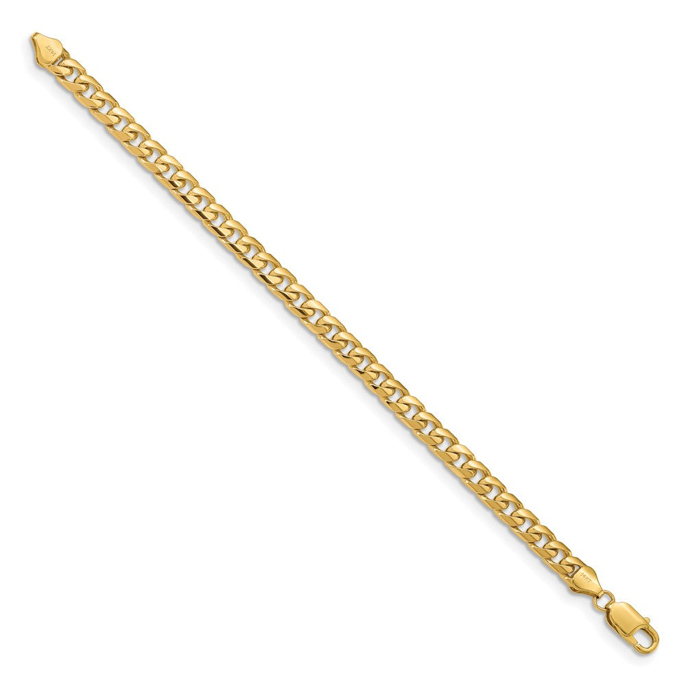 14K 6.25mm Solid Miami Cuban Link with Lobster Clasp Bracelet