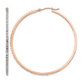 14k Rose Gold Diamond Fascination Diamond Dust/Accent 2x52mm Round Hoop Earrings