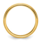 14k Yellow Gold 5mm Double Milgrain Comfort Fit Wedding Band
