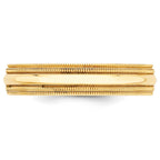 14k Yellow Gold 5mm Double Milgrain Comfort Fit Wedding Band