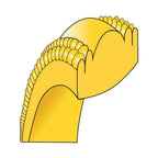 14k Yellow Gold 8mm Double Milgrain Comfort Fit Wedding Band